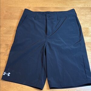 Under Armour Black Athletic Shorts Lightweight Performance golf